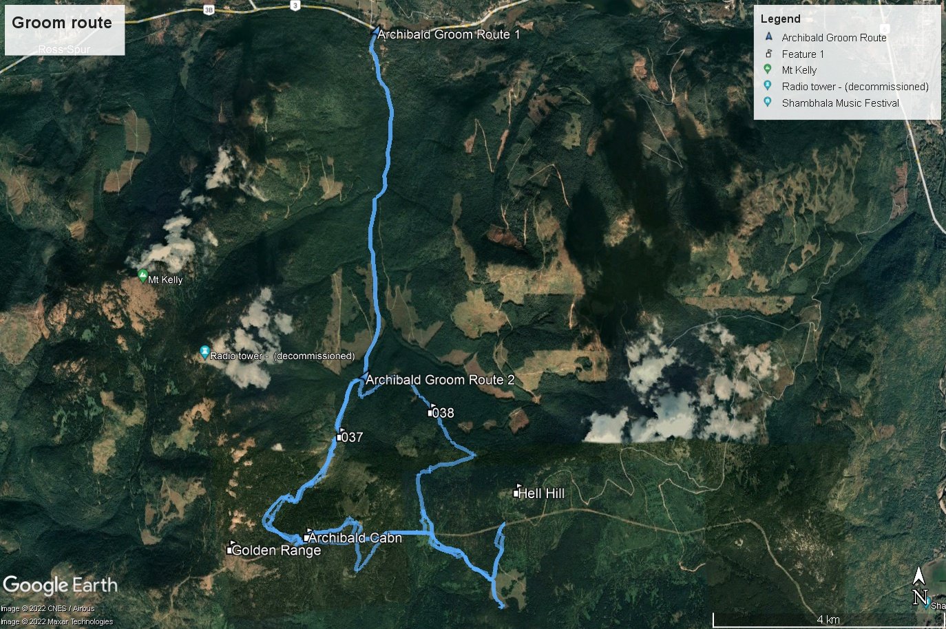 Map of the BMSA groom route