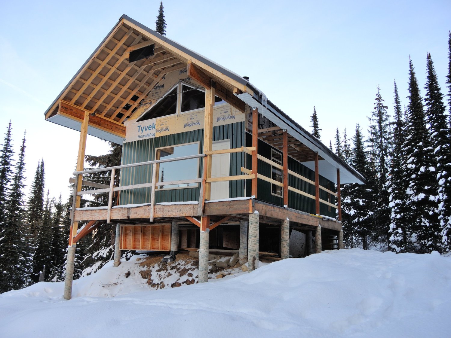 Framing day on the cabin